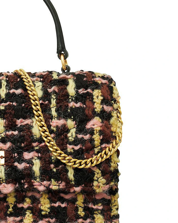 商品Tory Burch|Mini Kira Tweed Top Handle Chain Wallet,价格¥2610,第4张图片详细描述