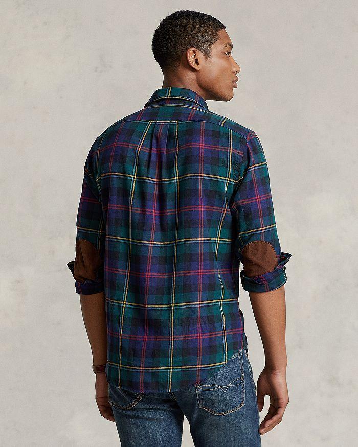 商品Ralph Lauren|Classic Fit Suede-Patch Plaid Workshirt,价格¥1489,第5张图片详细描述