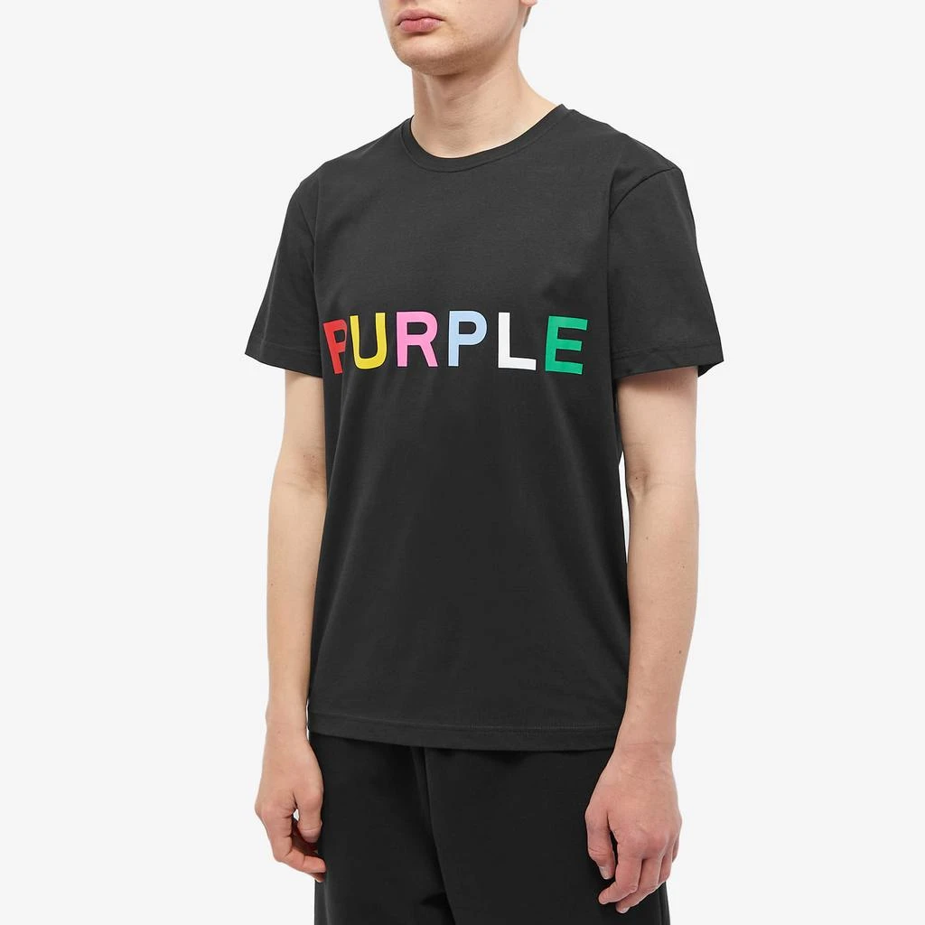 商品Purple Brand|Purple Brand Clean Multi Coloured Logo T-Shirt,价格¥544,第2张图片详细描述