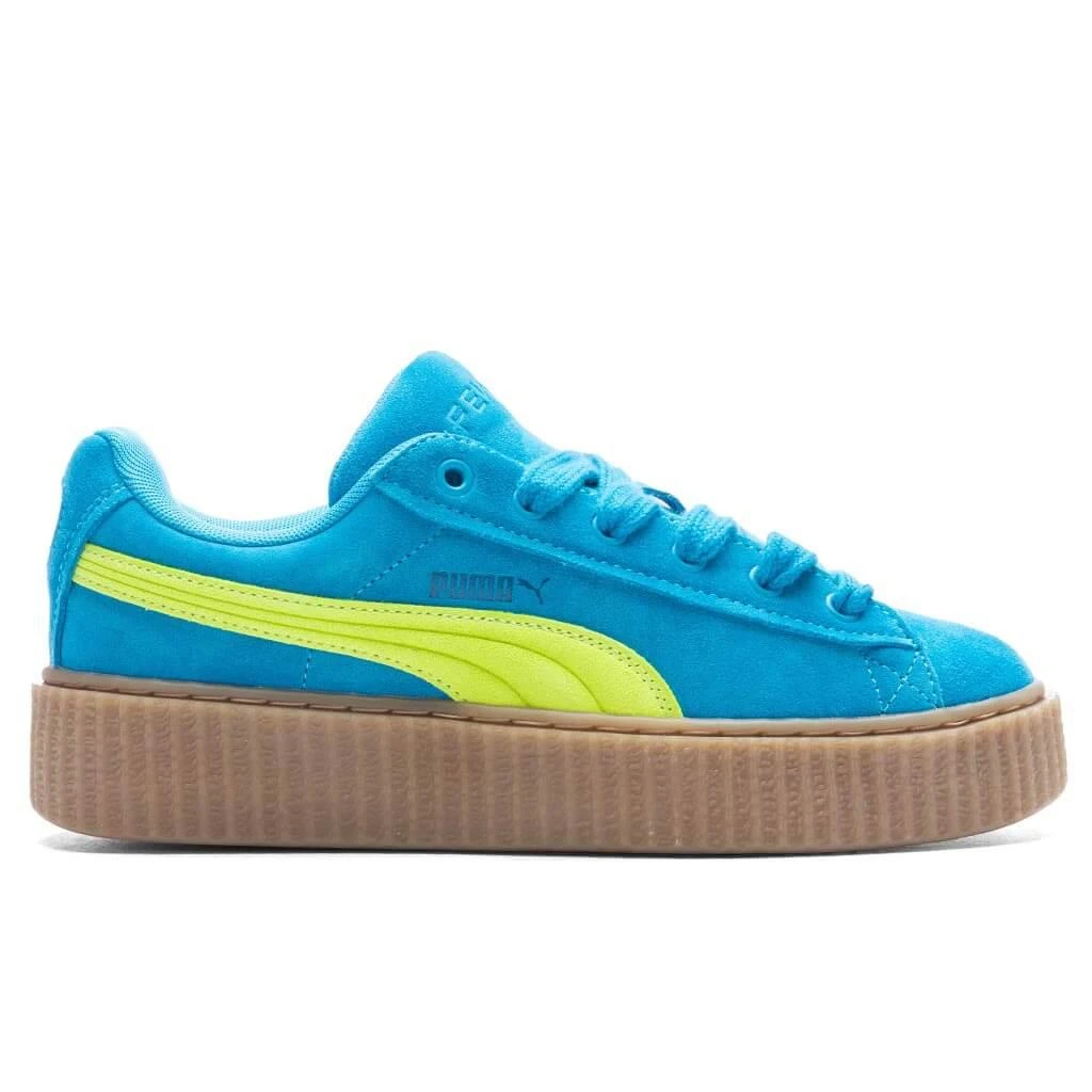 商品Puma|Puma x Fenty Women's Creeper Phatty - Speed Blue/Lime Pow/Gum,价格¥1044,第1张图片