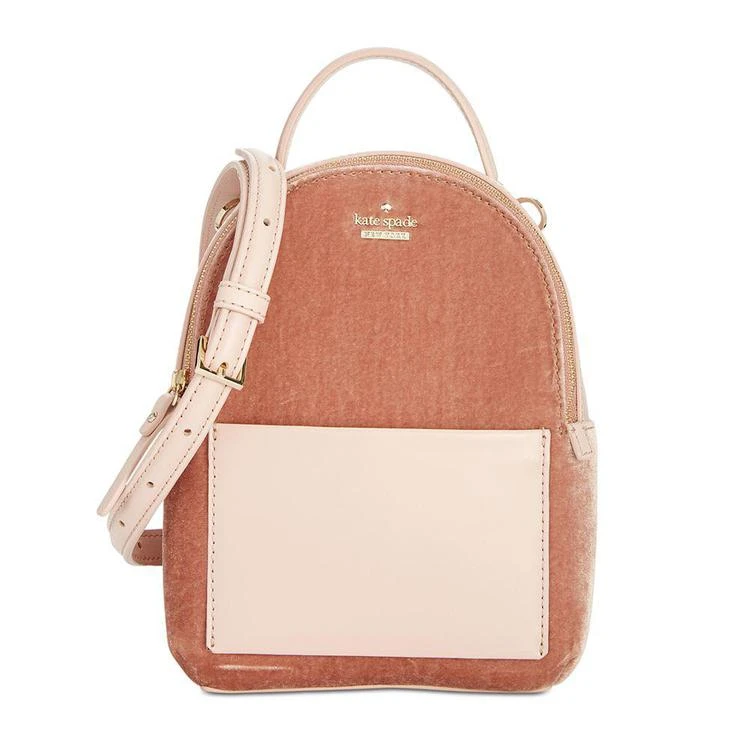 商品Kate Spade|Watson Lane Velvet Merry Mini Crossbody Backpack,价格¥1242,第1张图片