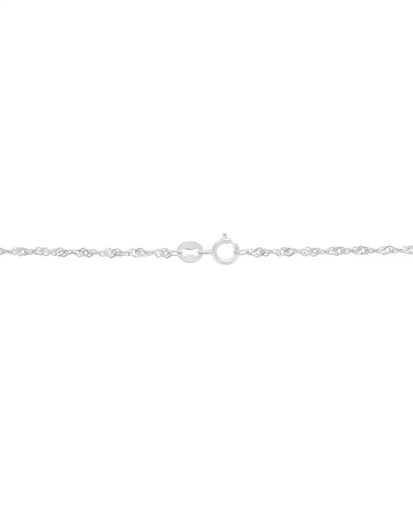 商品Macy's|Singapore Chain 24" Strand Necklace (1-1/3mm) in 14k White Gold,价格¥1411,第3张图片详细描述