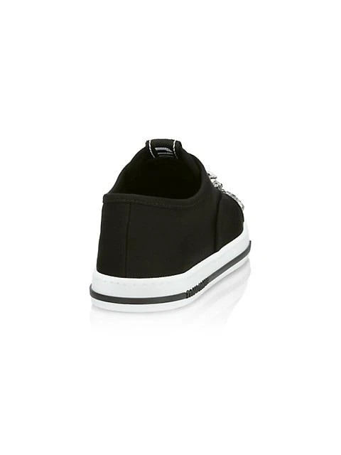 商品Miu Miu|Jeweled Canvas Sneakers,价格¥3647,第3张图片详细描述