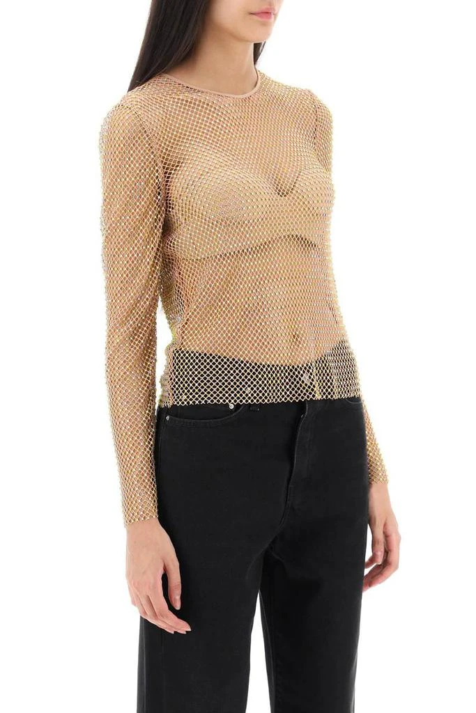 商品Self Portrait|Self portrait rhinestone fishnet top,价格¥1472,第2张图片详细描述