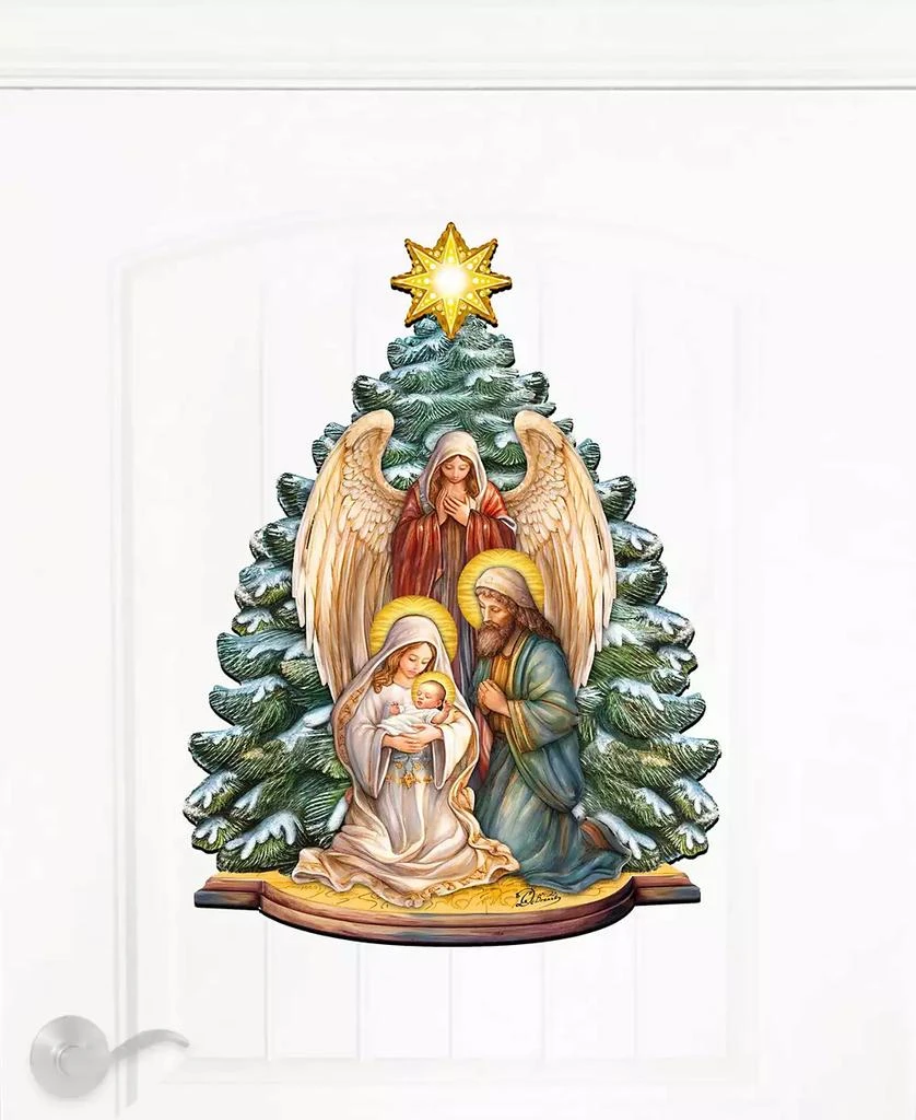 Holy Family Nativity Christmas Wooden Door Decor Wall Decor G. DeBrekht 商品