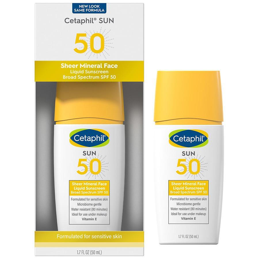 商品Cetaphil|Sheer Mineral Sunscreen SPF 50 Face Liquid Fragrance Free,价格¥112,第1张图片
