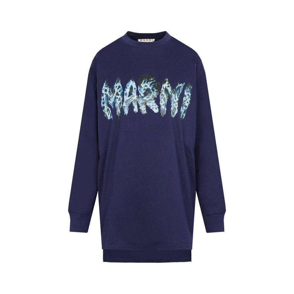 Marni Logo Printed Crewneck Sweatshirt商品第1张图片规格展示