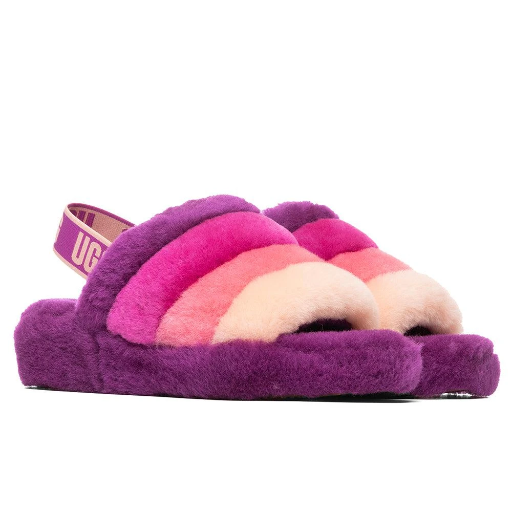 商品UGG|UGG Women's Fluff Yeah Slide - Berrylicious Multi,价格¥380,第2张图片详细描述