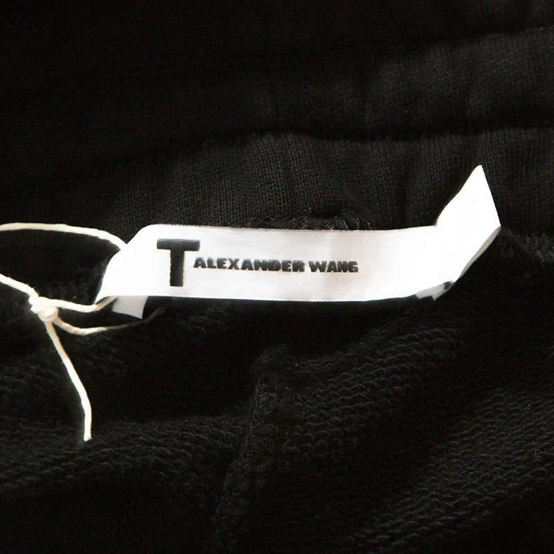 商品[二手商品] Alexander Wang|T by Alexander Wang Black Jersey Track Pants M,价格¥1048,第5张图片详细描述