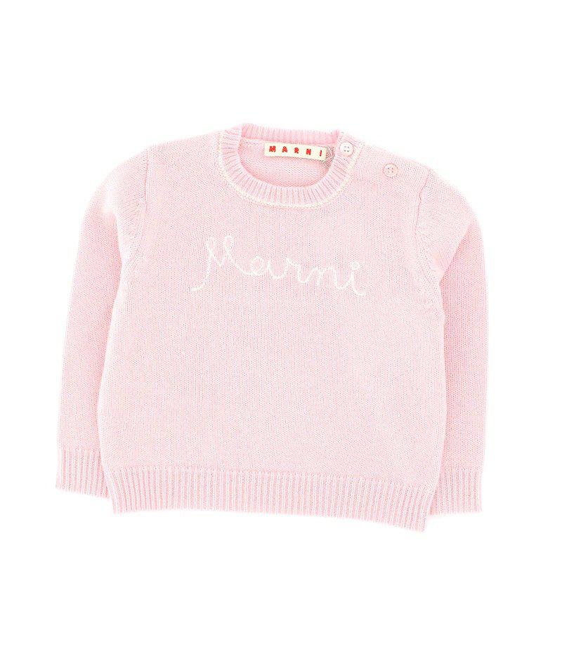 Marni Kids Logo Embroidered Crewneck Jumper商品第1张图片规格展示