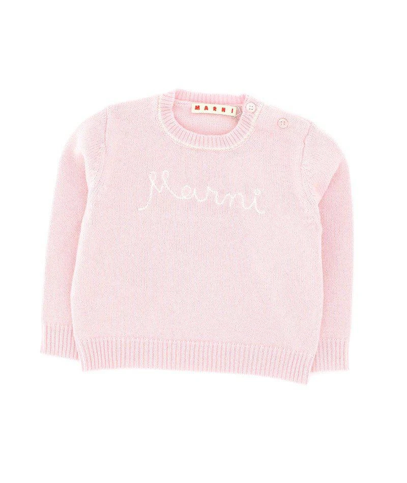 商品Marni|Marni Kids Logo Embroidered Crewneck Jumper,价格¥622,第1张图片