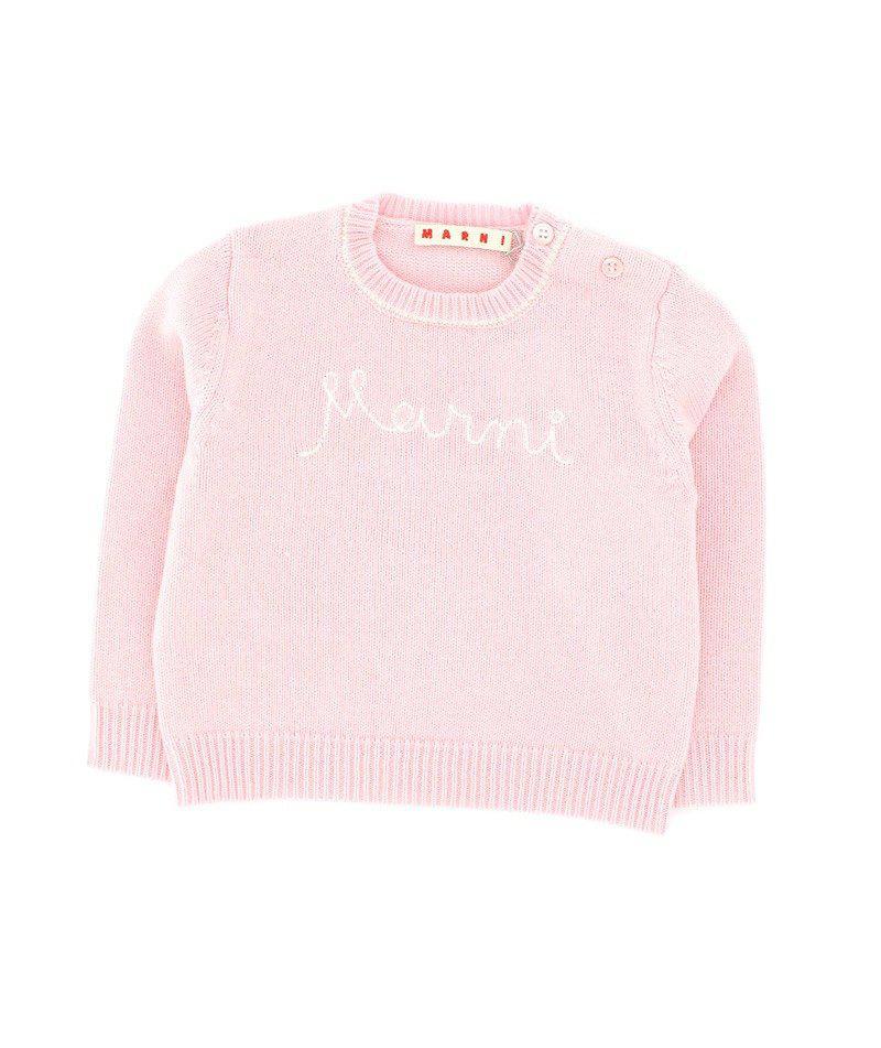 商品Marni|Marni Kids Logo Embroidered Crewneck Jumper,价格¥608-¥659,第1张图片