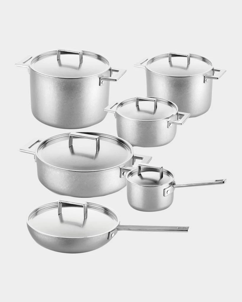 商品Mepra|Attiva Pewter 12-Piece Cookware Set,价格¥22238,第1张图片