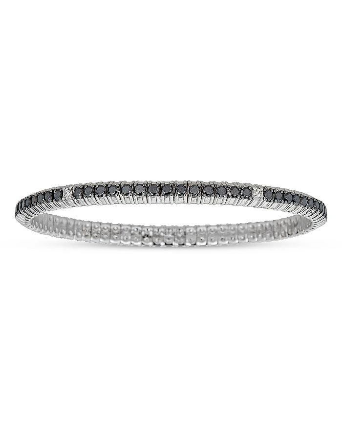 商品ZYDO|18K White Gold Stretch Collection Black & White Diamond Stretch Tennis Bracelet,价格¥54814,第1张图片
