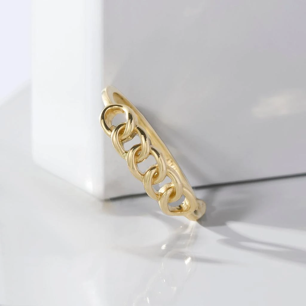 商品Ross-Simons|Ross-Simons Italian 14kt Yellow Gold Curb-Link Ring,价格¥1099,第4张图片详细描述