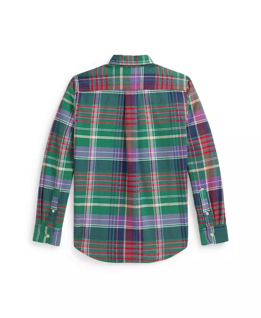 Big Boys Plaid Brushed Cotton Oxford Shirt 商品