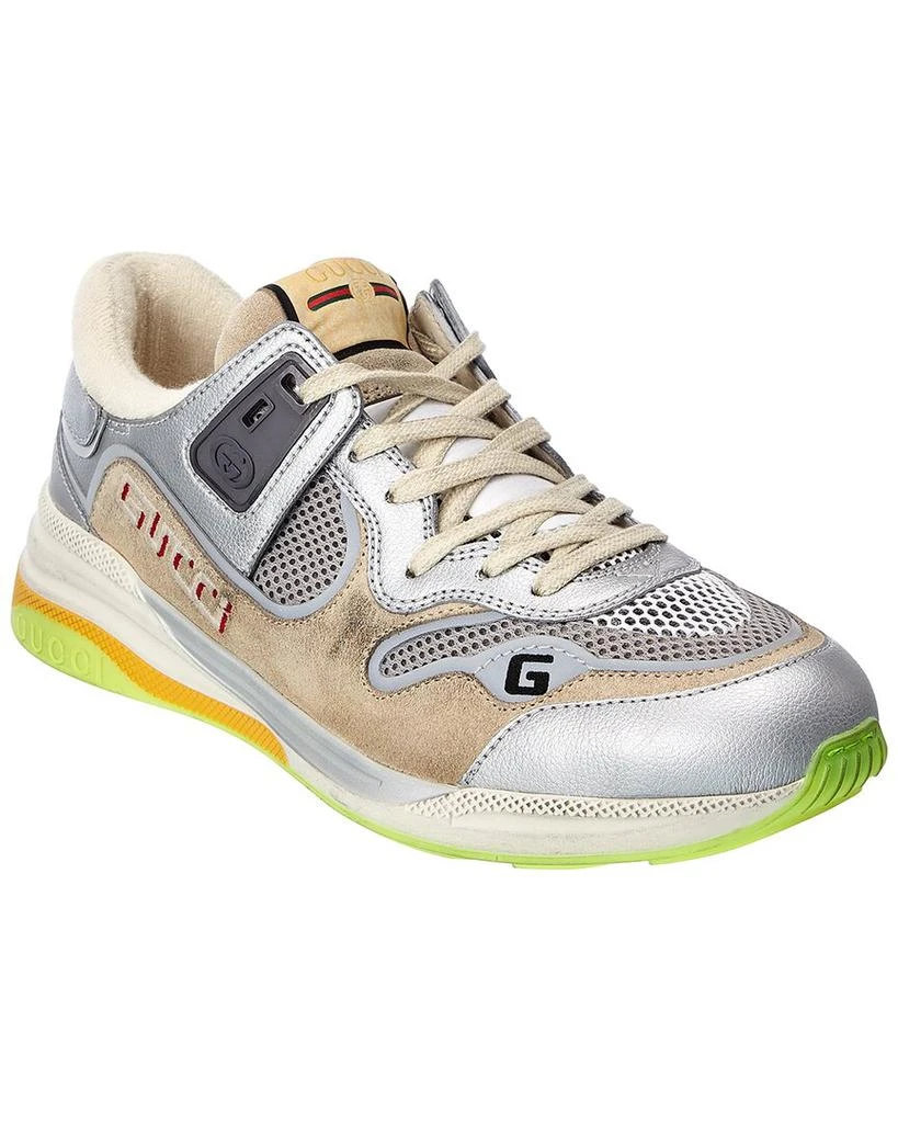 商品Gucci|Gucci Ultrapace Leather & Mesh Sneaker,价格¥3188,第1张图片