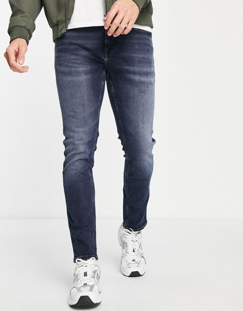 商品Tommy Hilfiger|Tommy Jeans Austin slim tapered fit jeans in dark wash,价格¥554,第1张图片