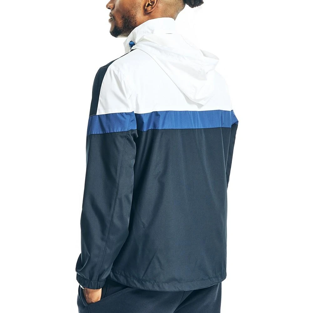 商品Nautica|Men's Water-Resistant Colorblock Full Zip Track Jacket,价格¥426,第2张图片详细描述