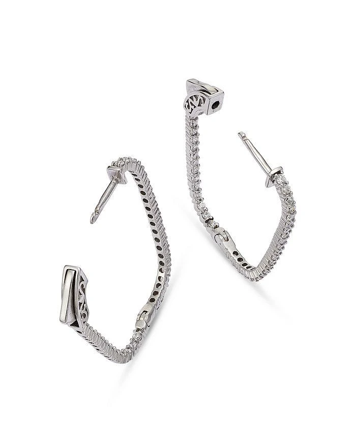 商品Bloomingdale's|Diamond  Geometric  Inside Out Hoop Earrings, 1.0 ct. t.w., in 14K White Gold - Exclusive,价格¥35131,第4张图片详细描述