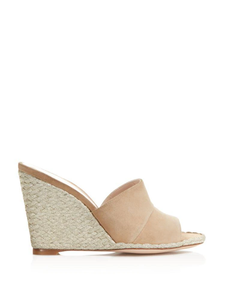 商品Stuart Weitzman|Women's Slidewalk Suede Espadrille Wedge Slide Sandals,价格¥2088,第2张图片详细描述