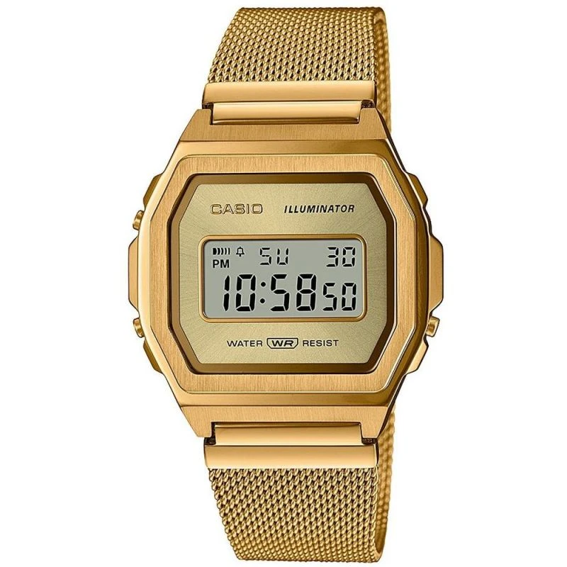 商品Casio|Unisex Casio Collection Vintage Watch A1000MG-9EF 卡西欧手表,价格¥1021,第1张图片