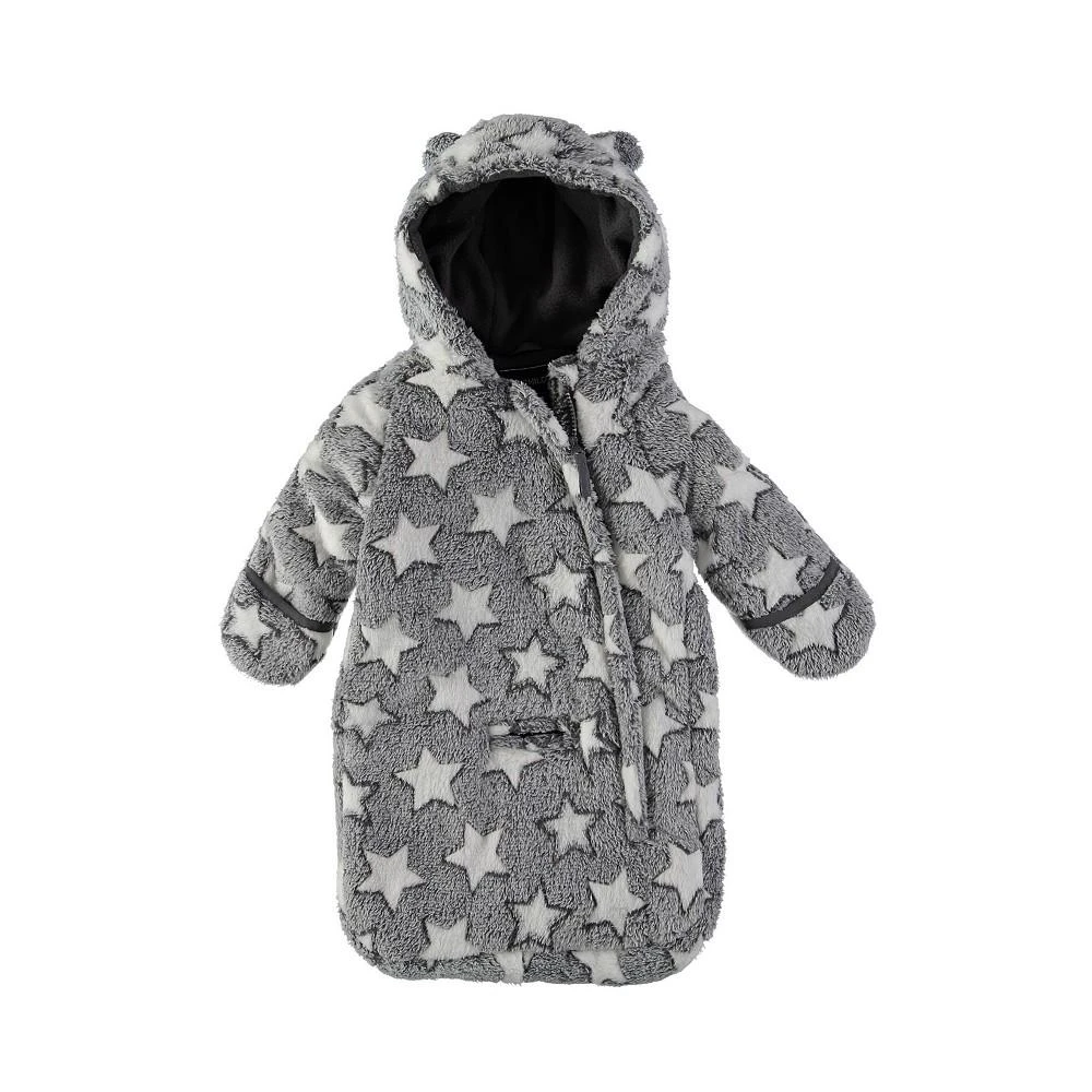 商品S Rothschild & CO|Rothschild Baby Boys Plush Star Print Hooded Carbag Coat,价格¥157,第1张图片
