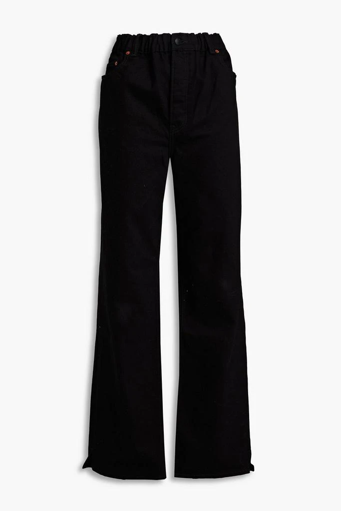 商品Alexander Wang|Logo-appliquéd high-rise wide-leg jeans,价格¥1230,第1张图片