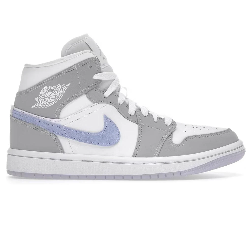 商品Jordan|Air Jordan 1 Mid Wolf Grey Blue (W),价格¥1120,第1张图片