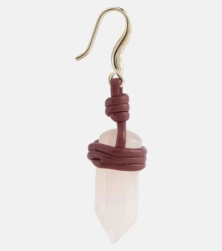 商品Chloé|Jemma leather and quartz earrings,价格¥2861,第2张图片详细描述