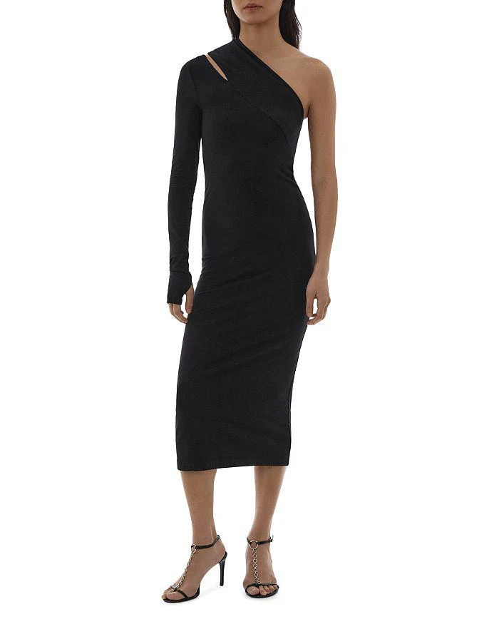 商品Helmut Lang|Asymmetric Neck Shoulder Cutout Dress,价格¥1307,第1张图片详细描述