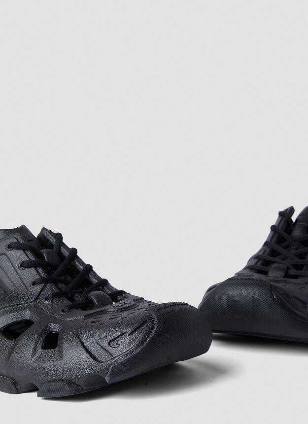 HD Lace Up Sneakers in Black商品第7张图片规格展示