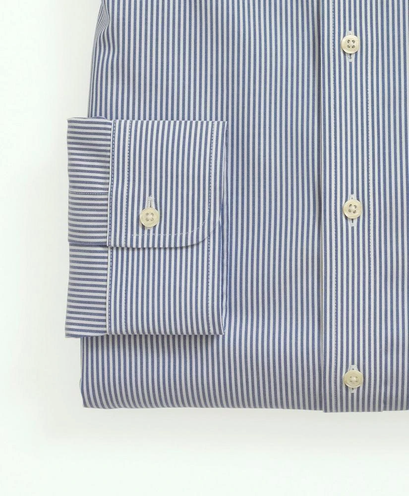 商品Brooks Brothers|Stretch Supima® Cotton Non-Iron Pinpoint Oxford Button-Down Collar, Candy Stripe Dress Shirt,价格¥873,第4张图片详细描述