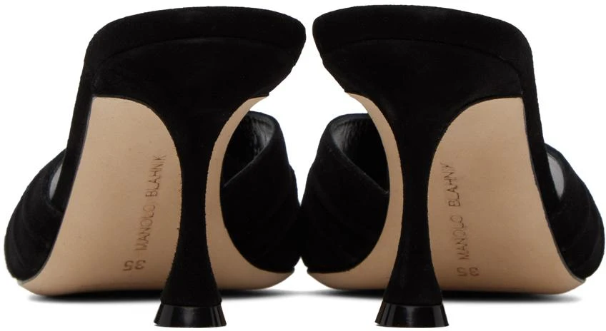 商品Manolo Blahnik|Black Pirua Heeled Sandals,价格¥5790,第2张图片详细描述