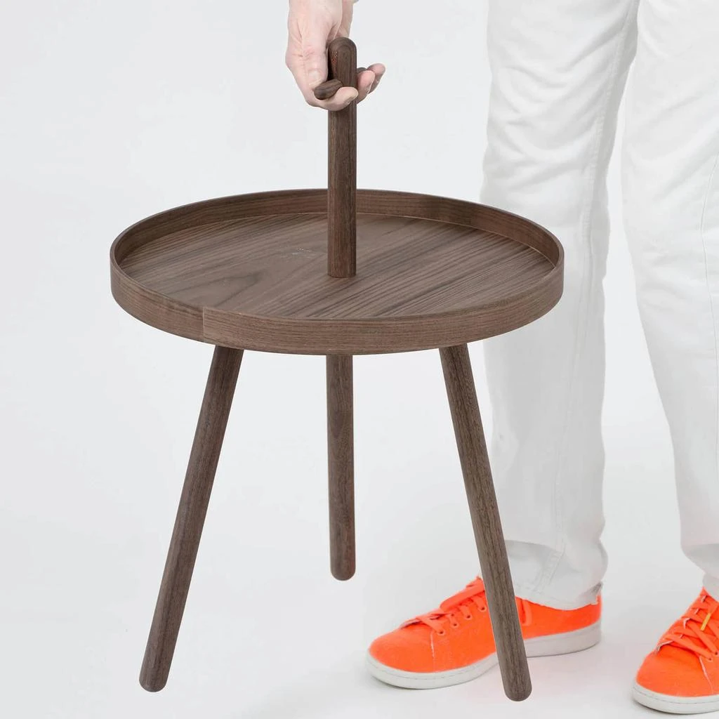 商品wireworks|Wireworks Walnut Pick Me Up Side Table,价格¥529,第4张图片详细描述