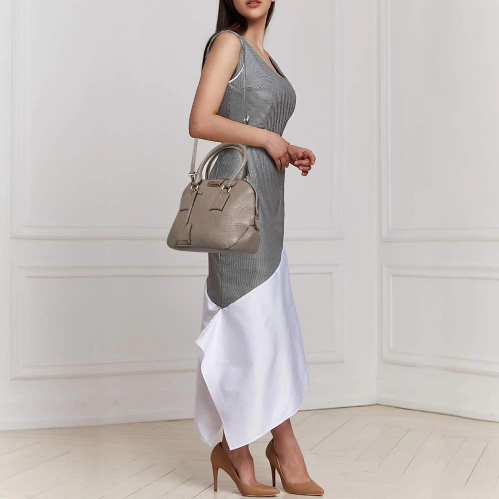 商品[二手商品] Burberry|Burberry Grey Leather Small Orchard Bowler Bag,价格¥2277,第2张图片详细描述