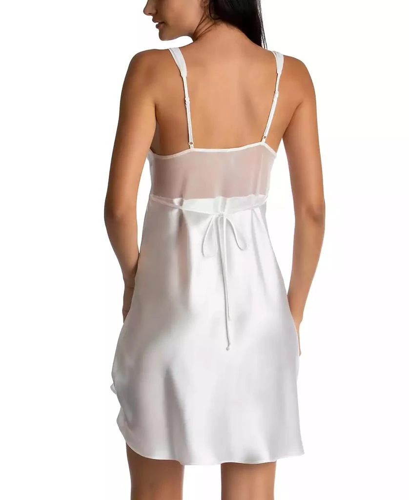 商品Linea Donatella|Sonya Embellished Bridal Satin Chemise Nightgown,价格¥311,第5张图片详细描述