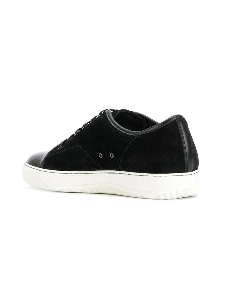 商品Lanvin|Lanvin men's black leather sneakers,价格¥2993,第3张图片详细描述