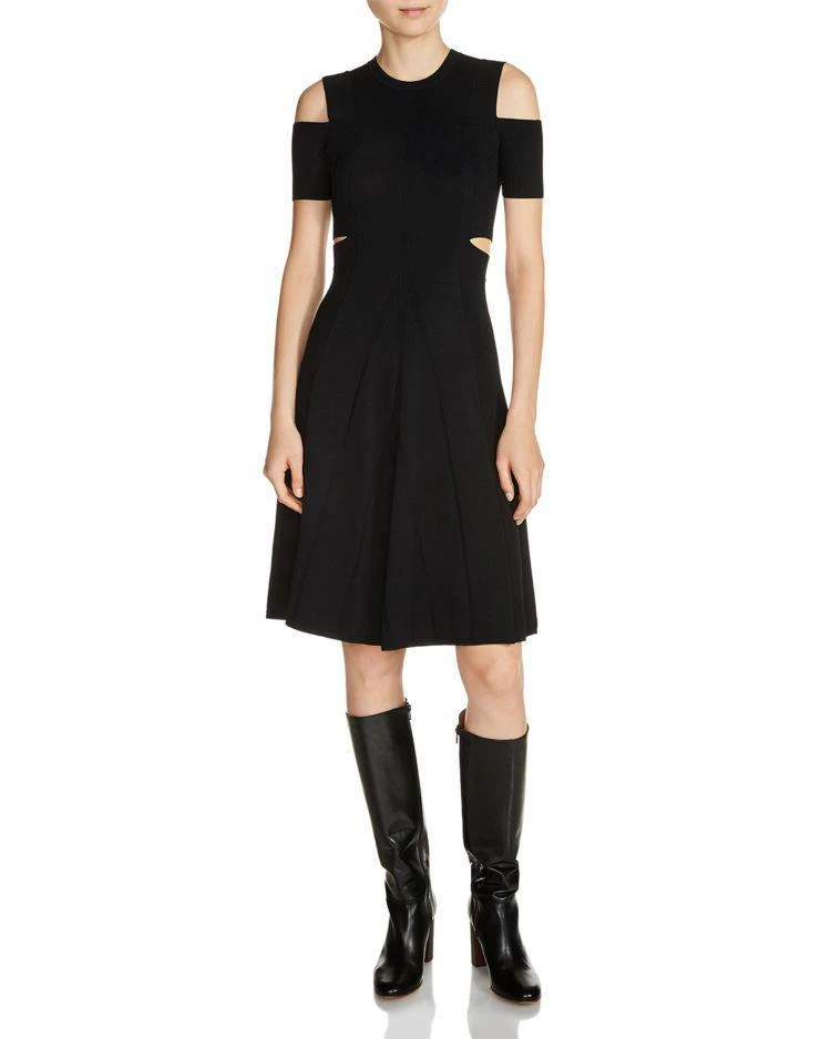 商品Maje|Ristourne Cutout Sweater Dress,价格¥1777,第1张图片
