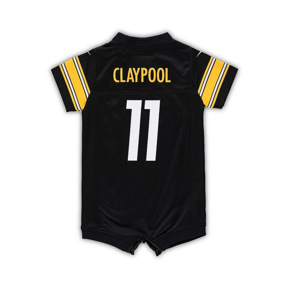 商品NIKE|Infant Chase Claypool Black Pittsburgh Steelers Game Romper Jersey,价格¥376,第4张图片详细描述