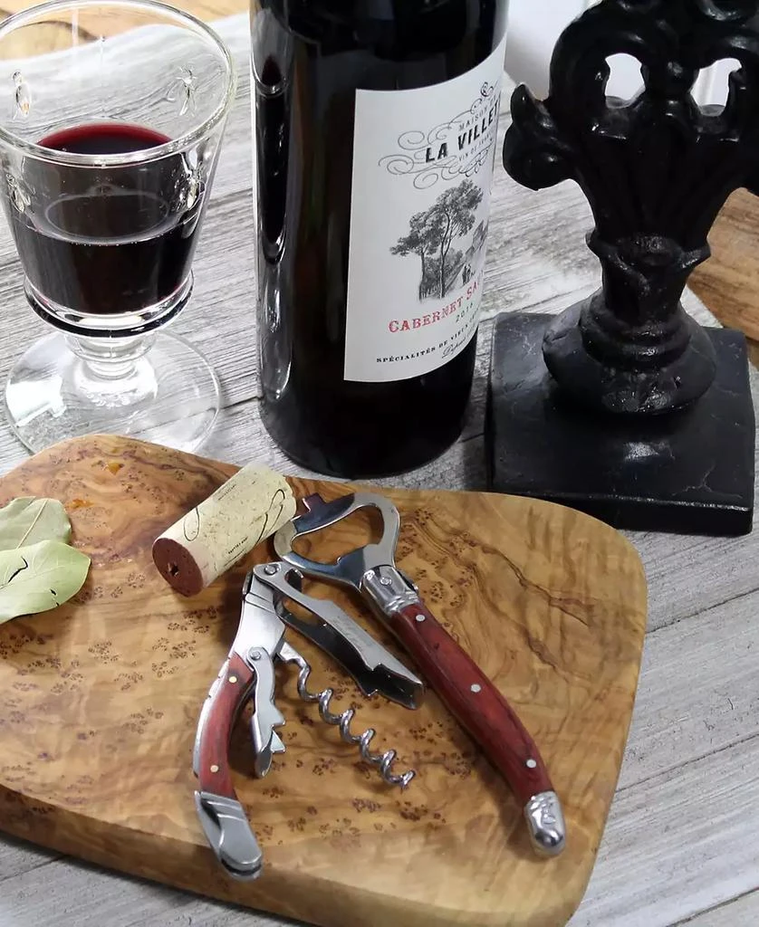 商品French Home|Laguiole Bottle Opener Bar Set with Pakkawood Handles, 2 Piece.,价格¥445,第4张图片详细描述