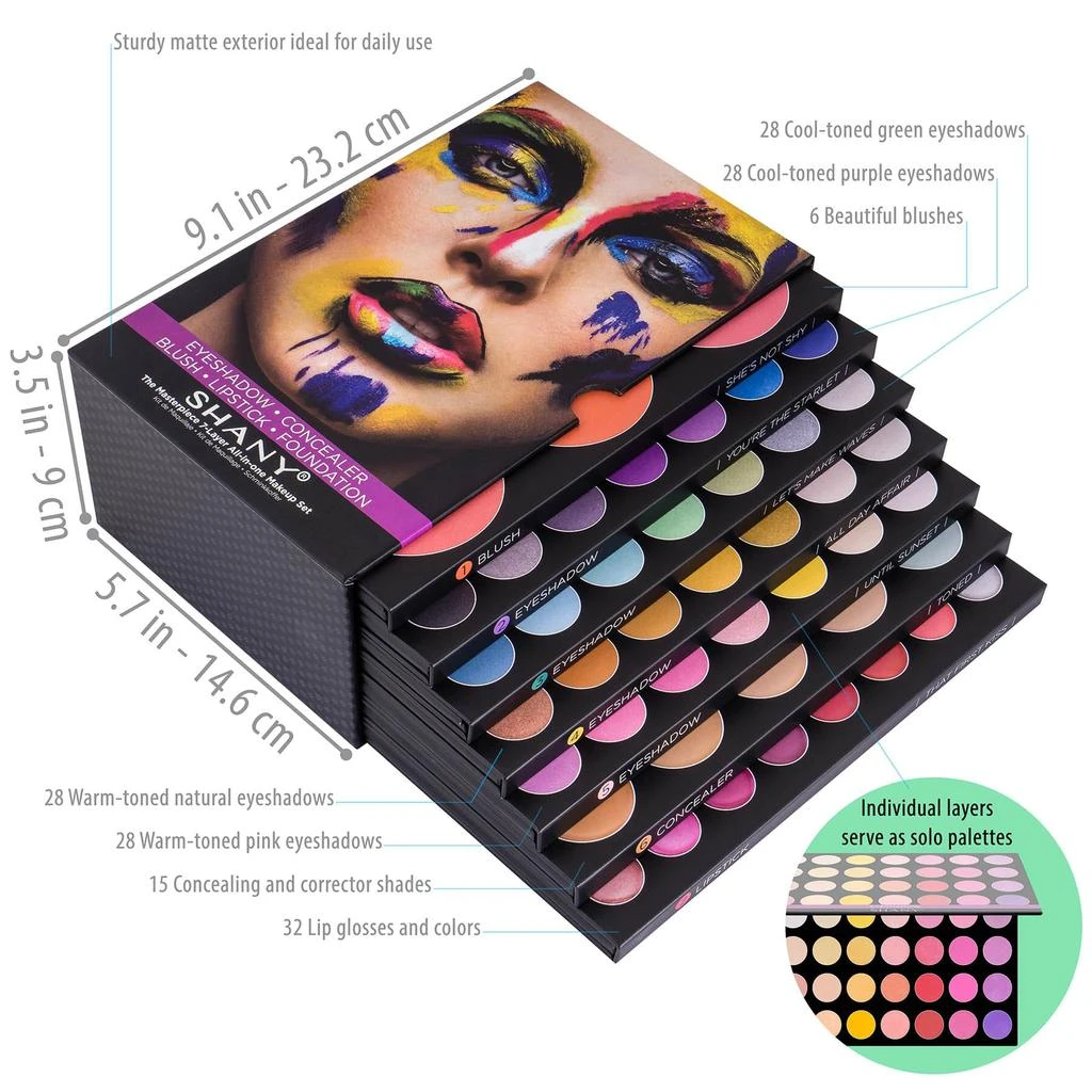 商品SHANY|The Masterpiece 7 Layers All In One Makeup Set -  Original,价格¥363,第4张图片详细描述