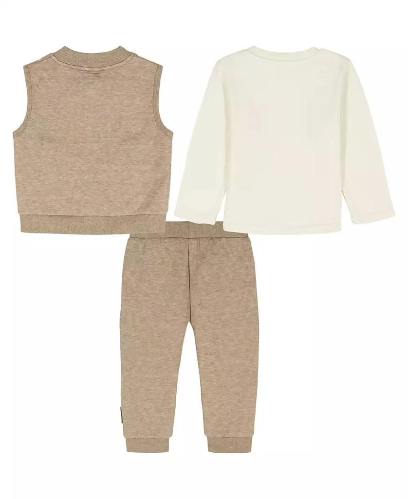 商品Calvin Klein|Baby Boys 3-Piece Vest, T-Shirt and Joggers Set,价格¥199,第2张图片详细描述