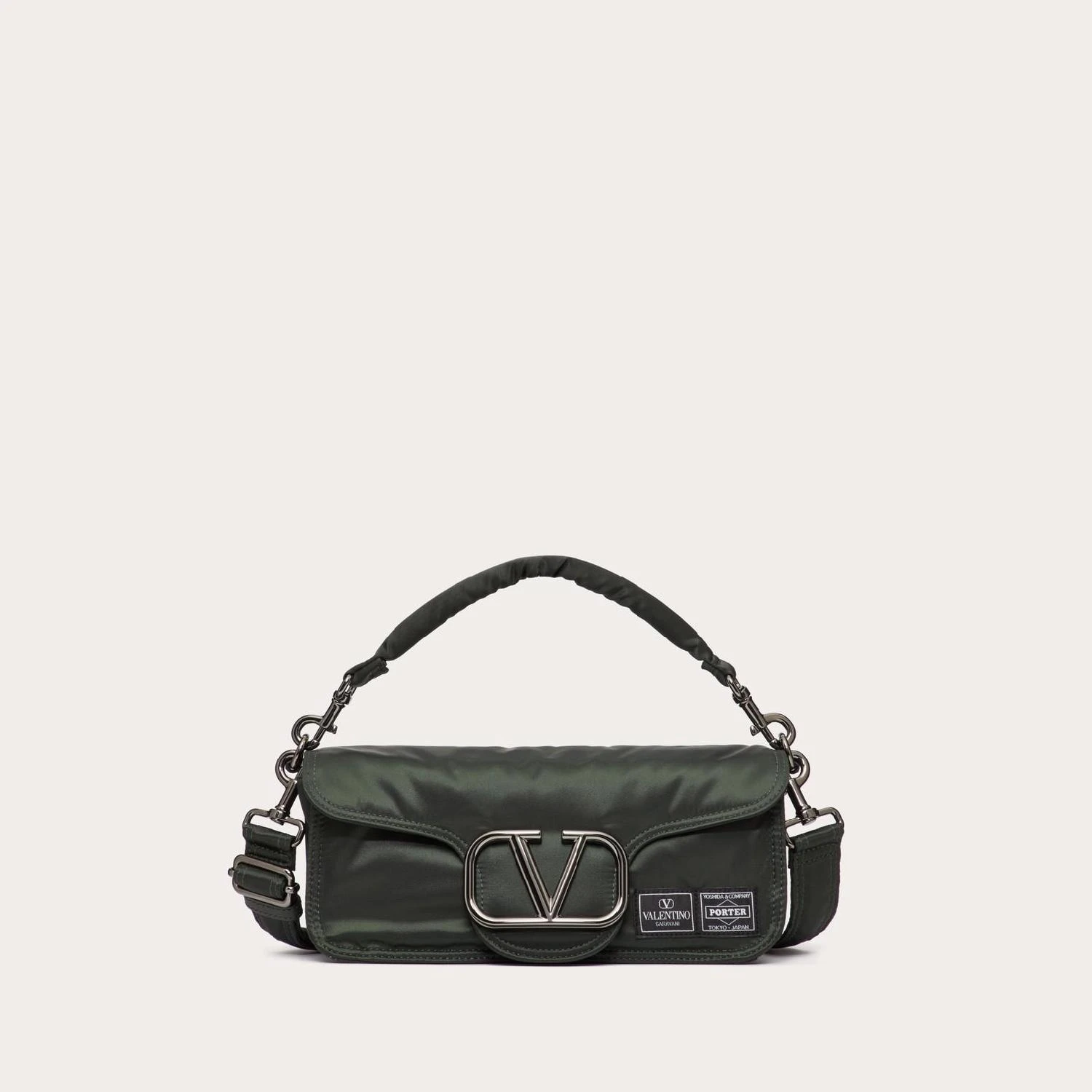 商品Valentino|【预售】 华伦天奴 24秋冬 男士 单肩包 SAC PORTÉ ÉPAULE VALENTINO GARAVANI X PORTER EN TISSU TECHNIQUE 4Y0B0C66NNP_DA7,价格¥14796,第1张图片