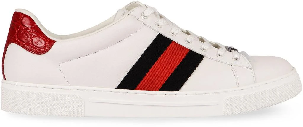 商品Gucci|Gucci Ace Leather Low-Top Sneakers,价格¥5464,第2张图片详细描述