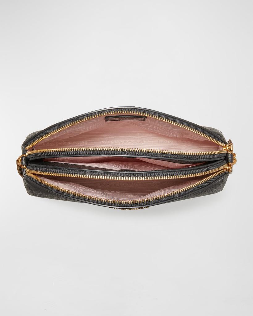 商品Kate Spade|double zip leather crossbody bag,价格¥1671,第6张图片详细描述