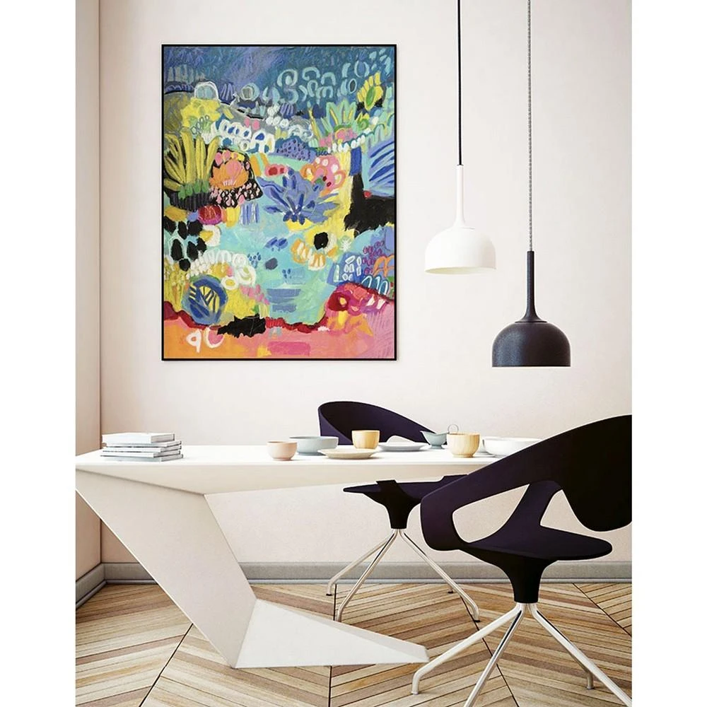 20" x 16" Whimsical Pond III Art Block Framed Canvas 商品
