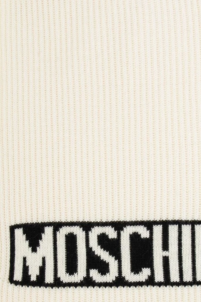 商品Moschino|Moschino Logo Intarsia-Knit Scarf,价格¥702,第2张图片详细描述