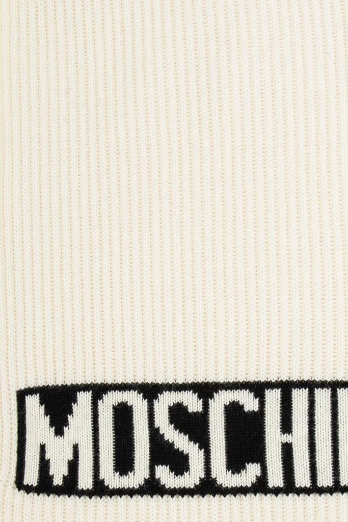 商品Moschino|Moschino Logo Intarsia-Knit Scarf,价格¥743,第2张图片详细描述