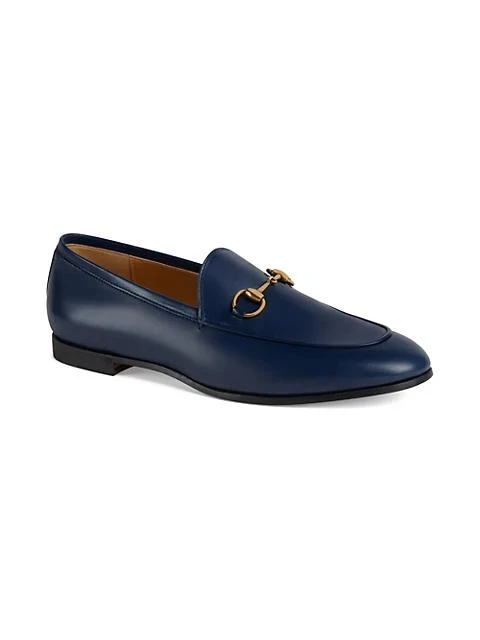 商品Gucci|Jordaan Leather Loafers,价格¥5496,第1张图片